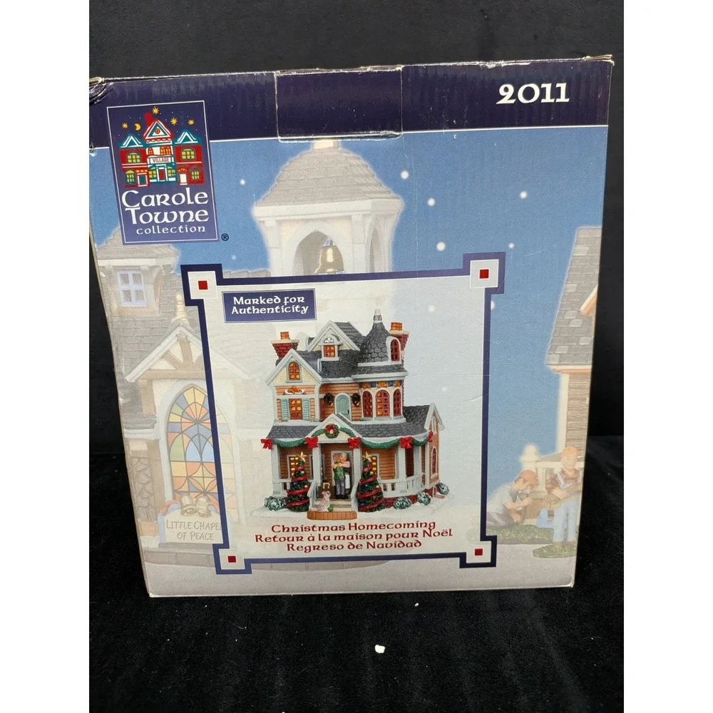 Lemax Carole Towne Collection Christmas Homecoming Lighted House 2011 Retired